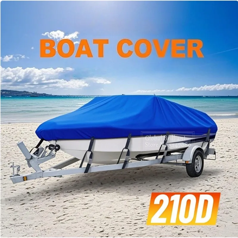 Funda 190T impermeable para barco con casco en V y protección UV