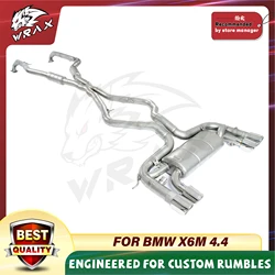 Escape catback acero inoxidable 304 con válvula para BMW X6M 4.4