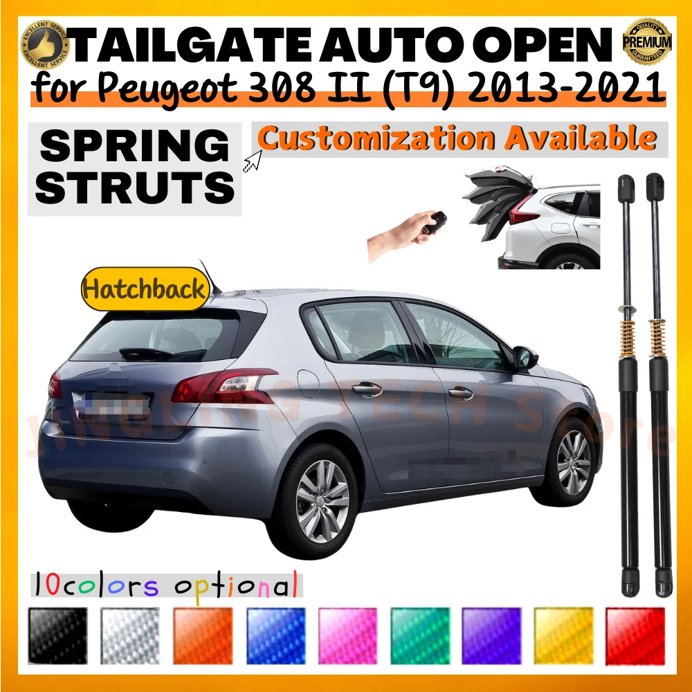 Puntal de maletero con resorte Peugeot 308 II T9 Hatchback