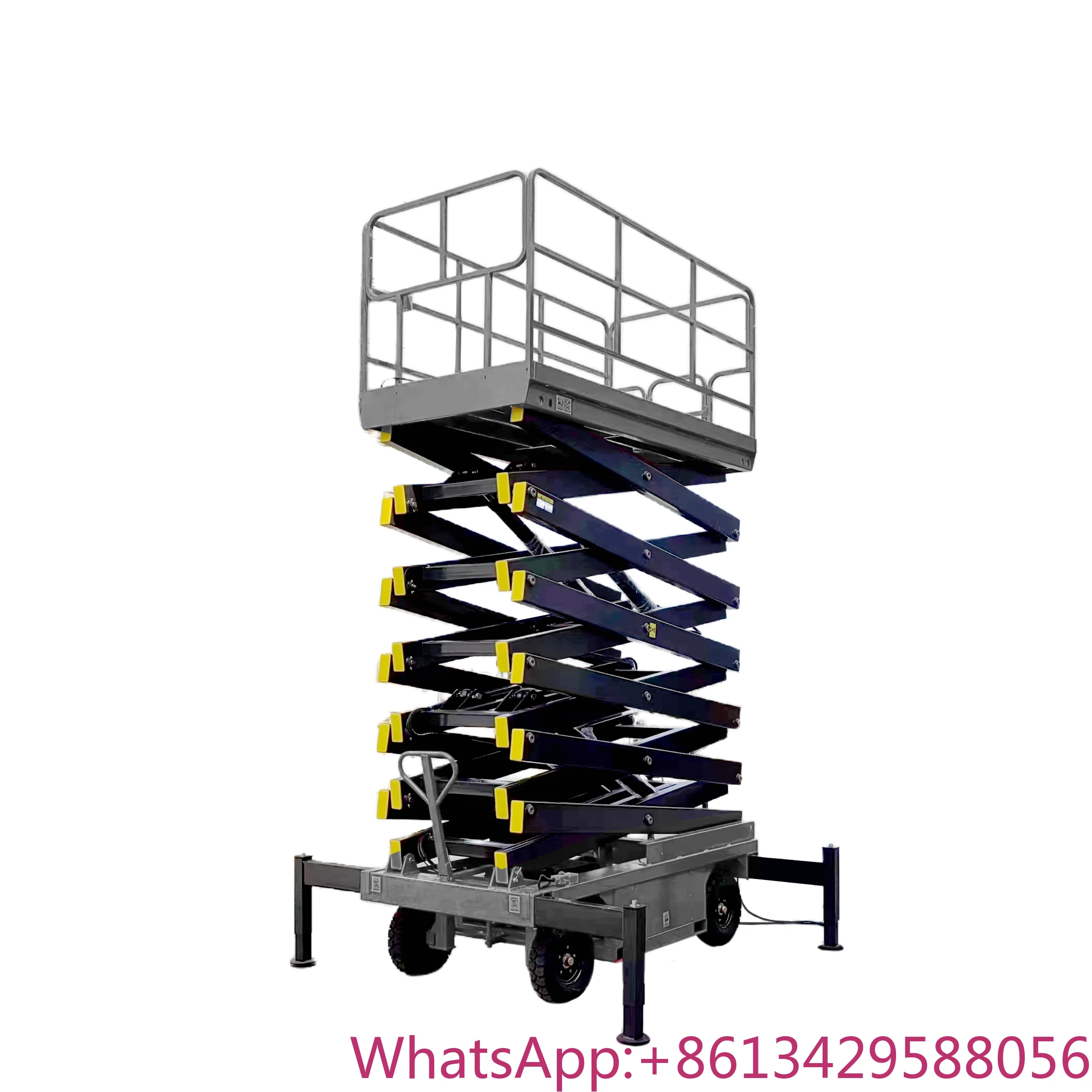 Elevador de Tijera Móvil 10m con 4 Ruedas - Motor DC
