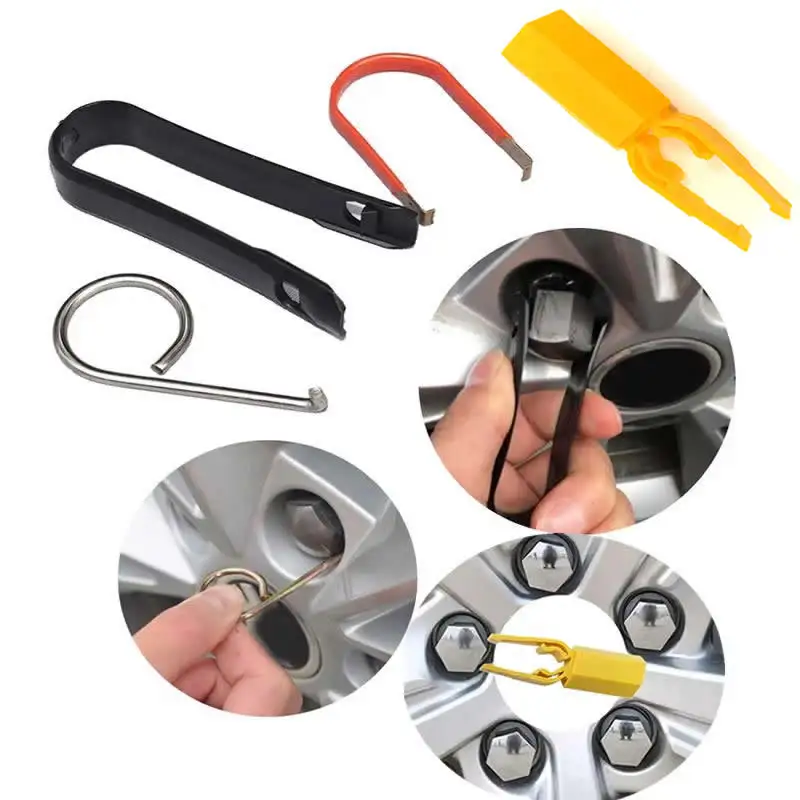 Tapones cubretornillos de rueda con extractor para Audi, VW y Peugeot