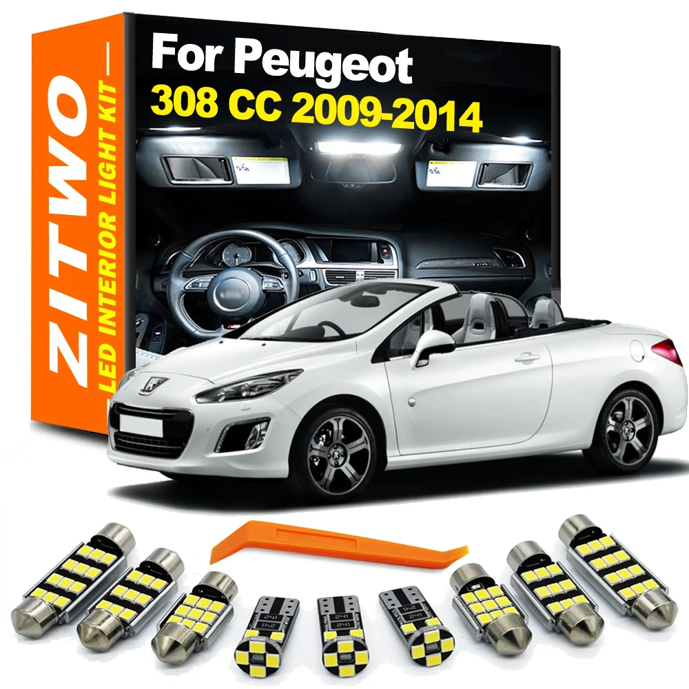 Kit de luces LED interiores ZITWO para Peugeot 308 CC Cabrio
