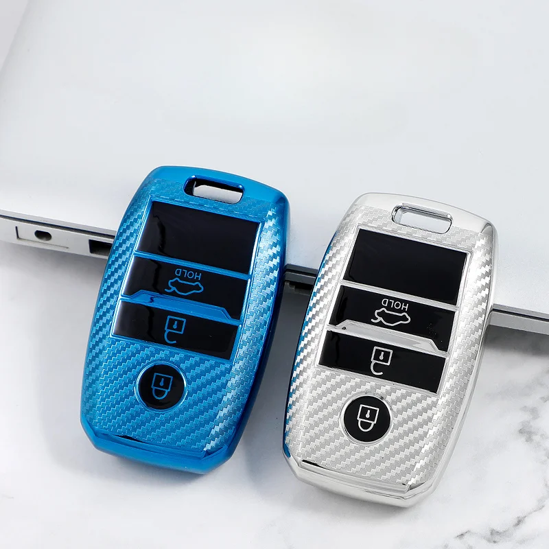 Funda de llave Kia TPU efecto carbono – Rio, Sportage y Ceed - imagen 2
