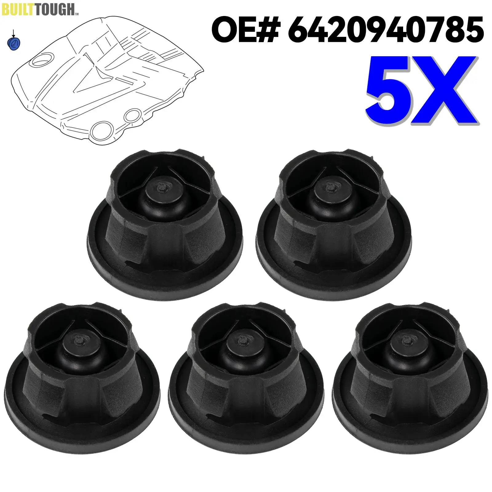 Silentblocks tapa motor Mercedes-Benz 6420940785 – C, E, G, GL