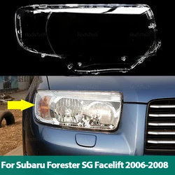 Lente transparente de faro delantero para Subaru Forester SG 2006-2008