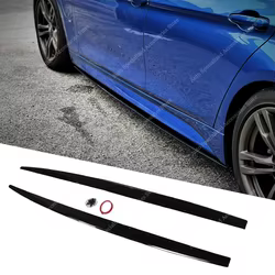 Faldones laterales BMW F30 estilo M Performance negro brillante