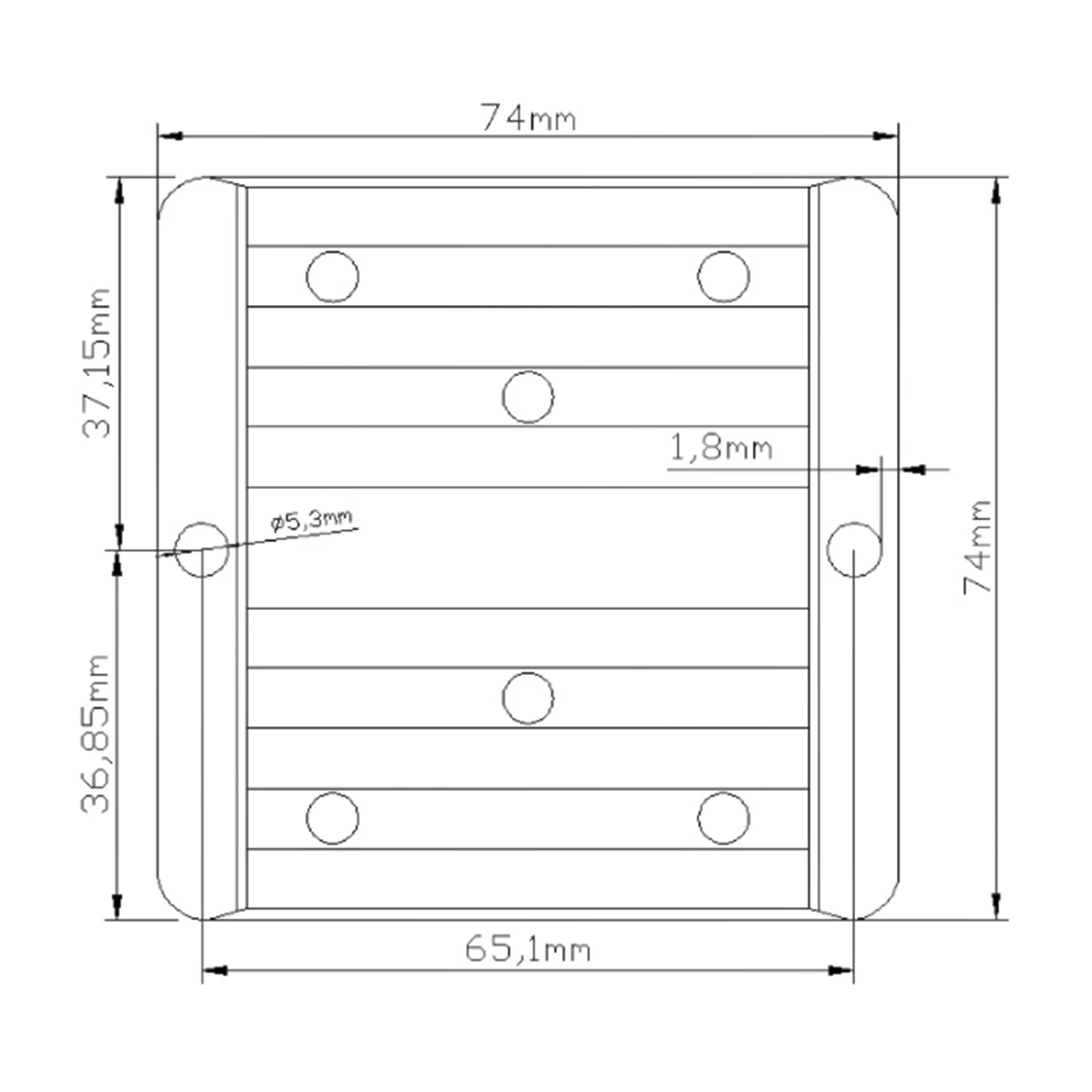 Convertidor elevador CC/CC estanco 12/24 V a 36 V, 6 A - imagen 2