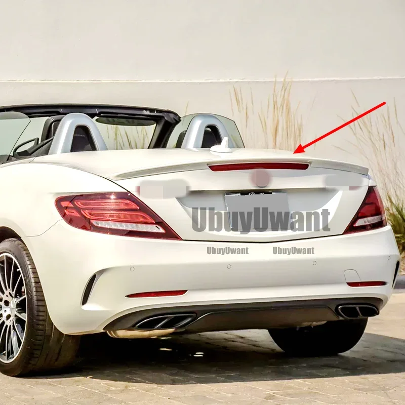 Alerón trasero fibra carbono y negro brillante para Mercedes SLK R171 - imagen 3