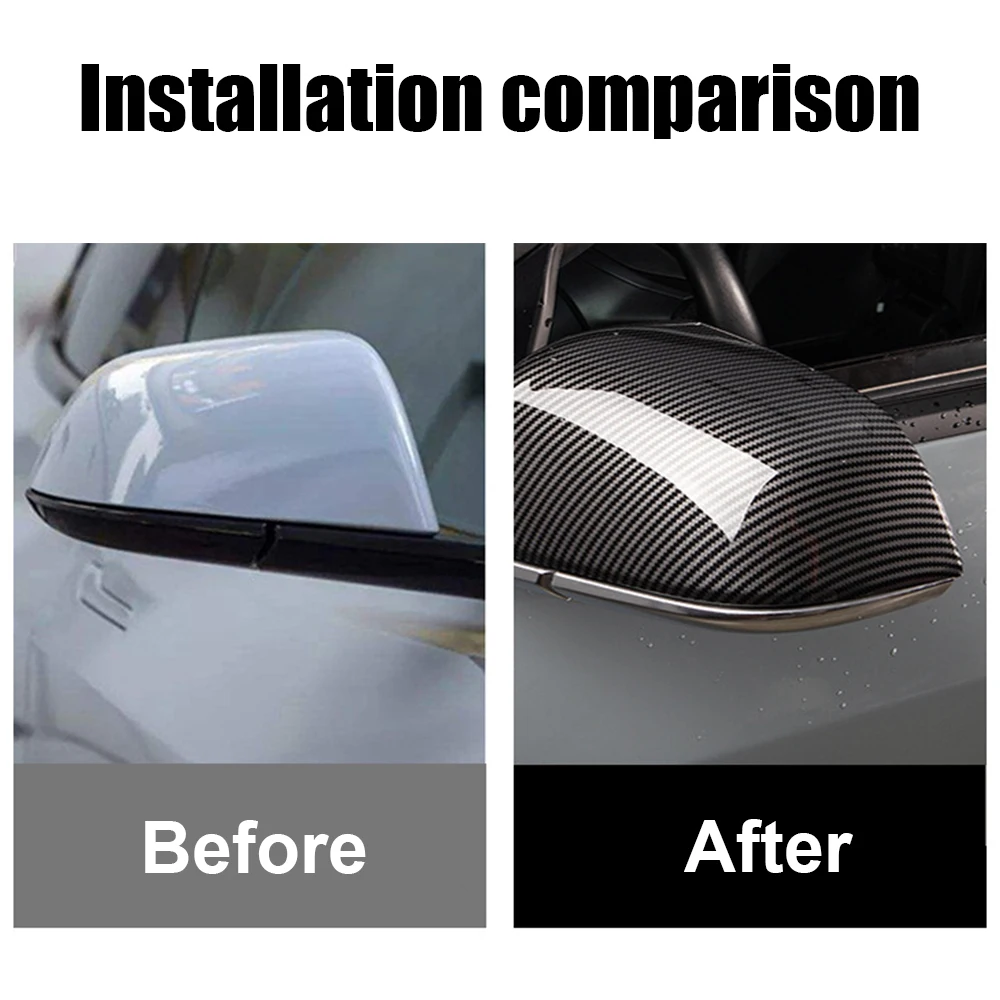 Cubierta espejo retrovisor fibra de carbono Tesla Model 3 2017-2022 - imagen 2