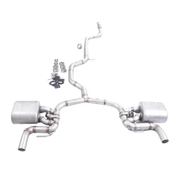 GFC CatBack Silenciador para Audi A5 B9 2.0T AWD 2020-2025 difusor RS5
