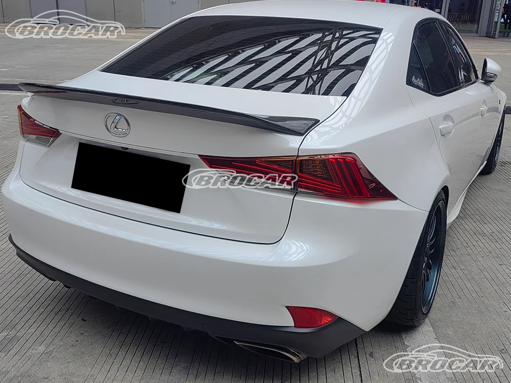 Para 2013-2019 Lexus IS IS200t IS250 is300 350 GEN 3 AR estilo alta calidad FRP 100% alerón de fibra de carbono alerón de maletero - imagen 3