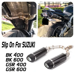 Silenciador de escape BK400 para Suzuki GSR400 y GSR600