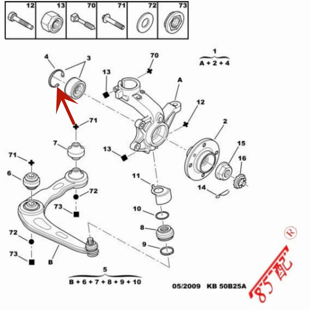 Anillo de parada principal