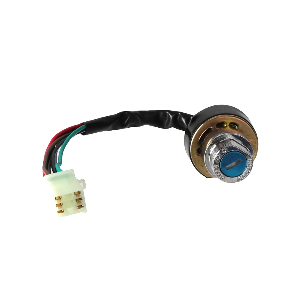 Conmutador de arranque universal 6 cables 2 llaves Harley Yamaha Honda Suzuki - imagen 5