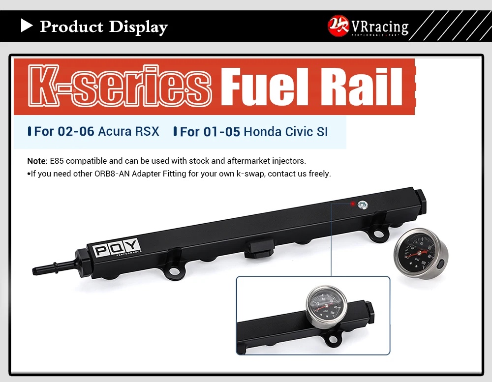 Detalle del riel de combustible