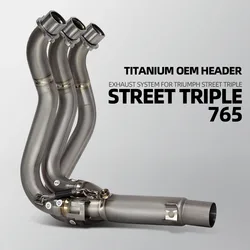 Colector escape titanio Triumph Street Triple 765 R/S/RS 2017-2024