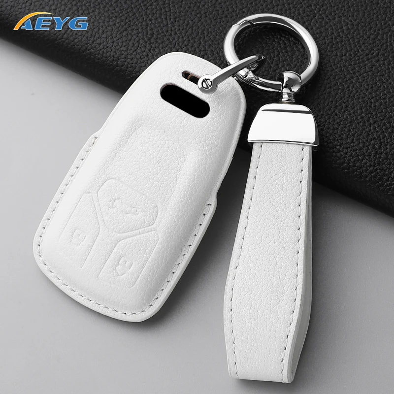 Funda de cuero para llave Audi A4 B9 A5 A6 Q5 TT – Carcasa llavero - imagen 3
