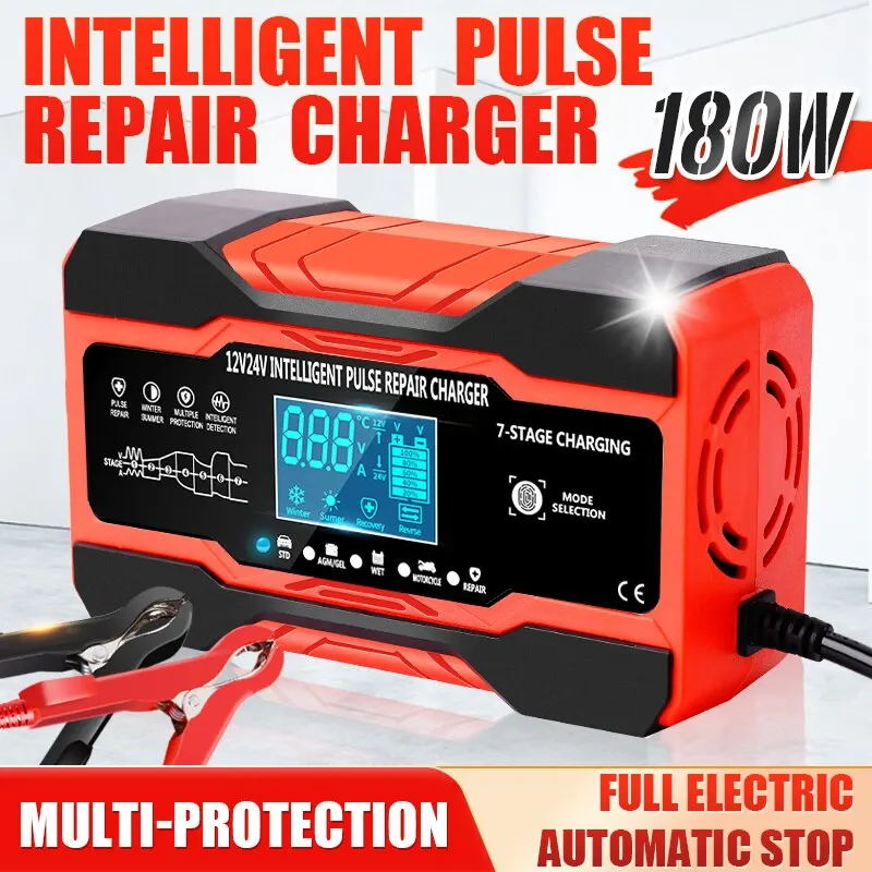 Cargador automático de baterías 12V 10A para AGM, GEL y plomo ácido - imagen 5