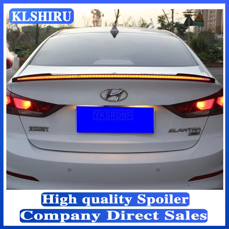Alerón trasero con luz LED para Hyundai Elantra 2017-2019