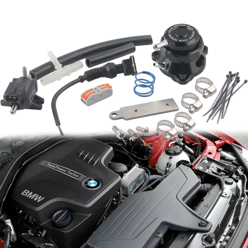 Válvula Blow-Off BMW Serie 1 F20 F21 F31 1.8T 2.0T Negro aluminio