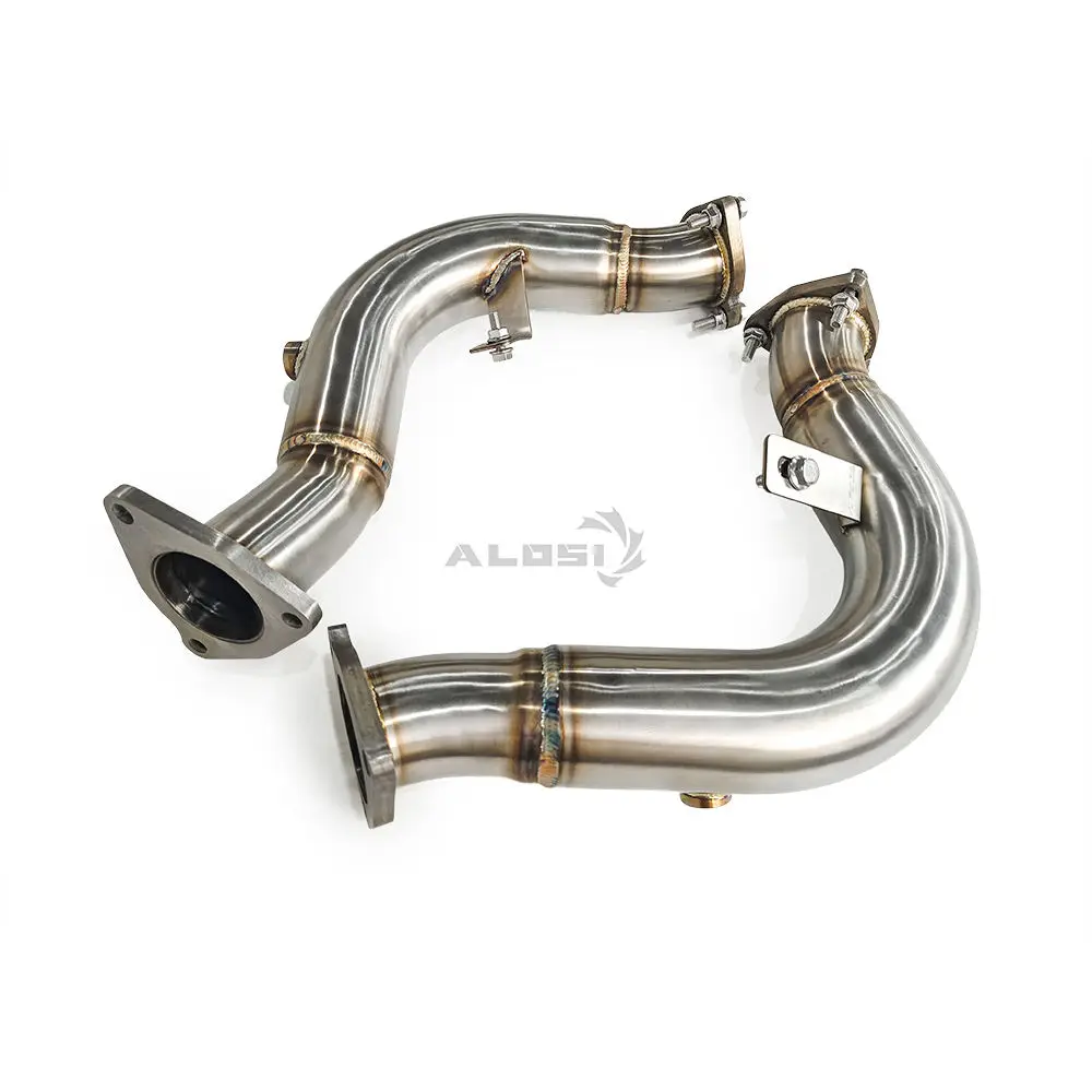 Tubo de escape alto flujo en acero inoxidable para Audi Q5 SQ5 3.0 T - imagen 4