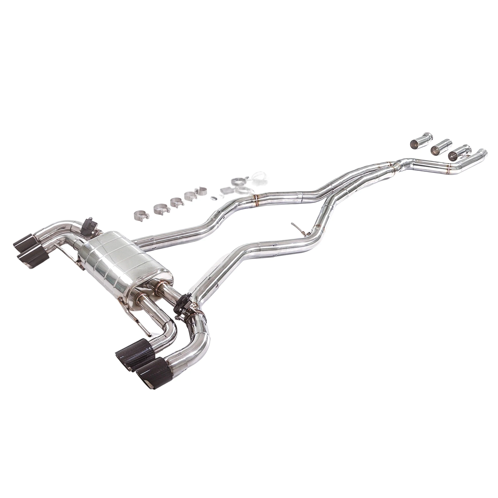Escape trasero cat-back GFC acero inoxidable BMW M340i/M440i 3.0T - imagen 2