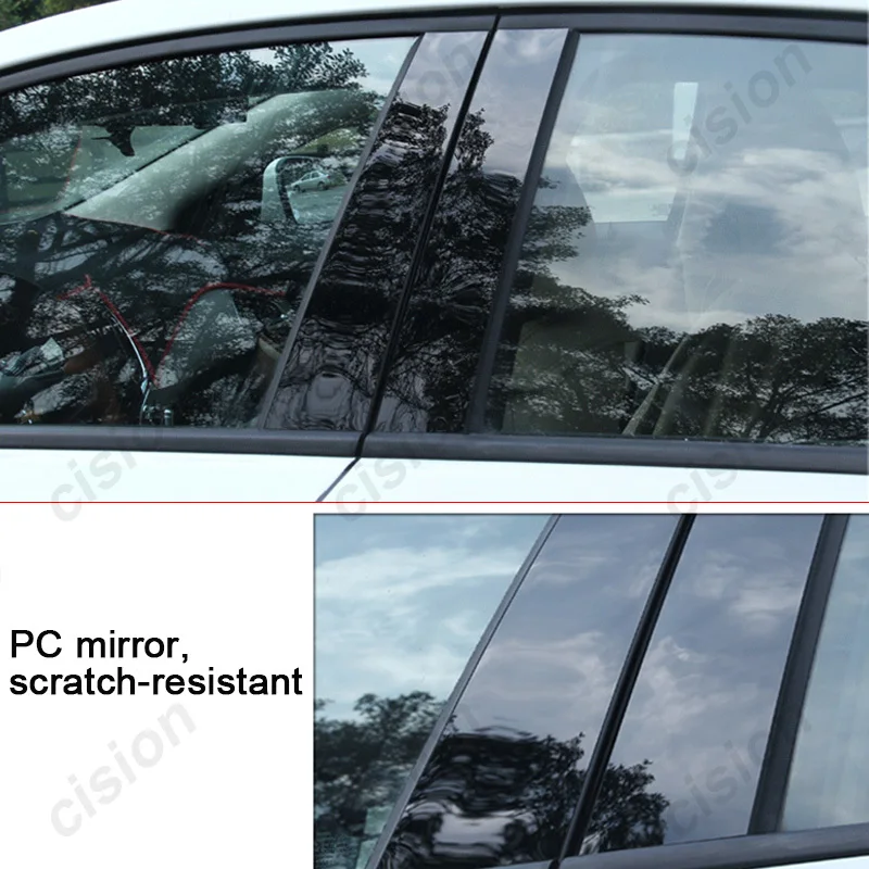 Cubierta poste pilar efecto espejo PC Honda Jazz Fit 2001-2022 - imagen 2