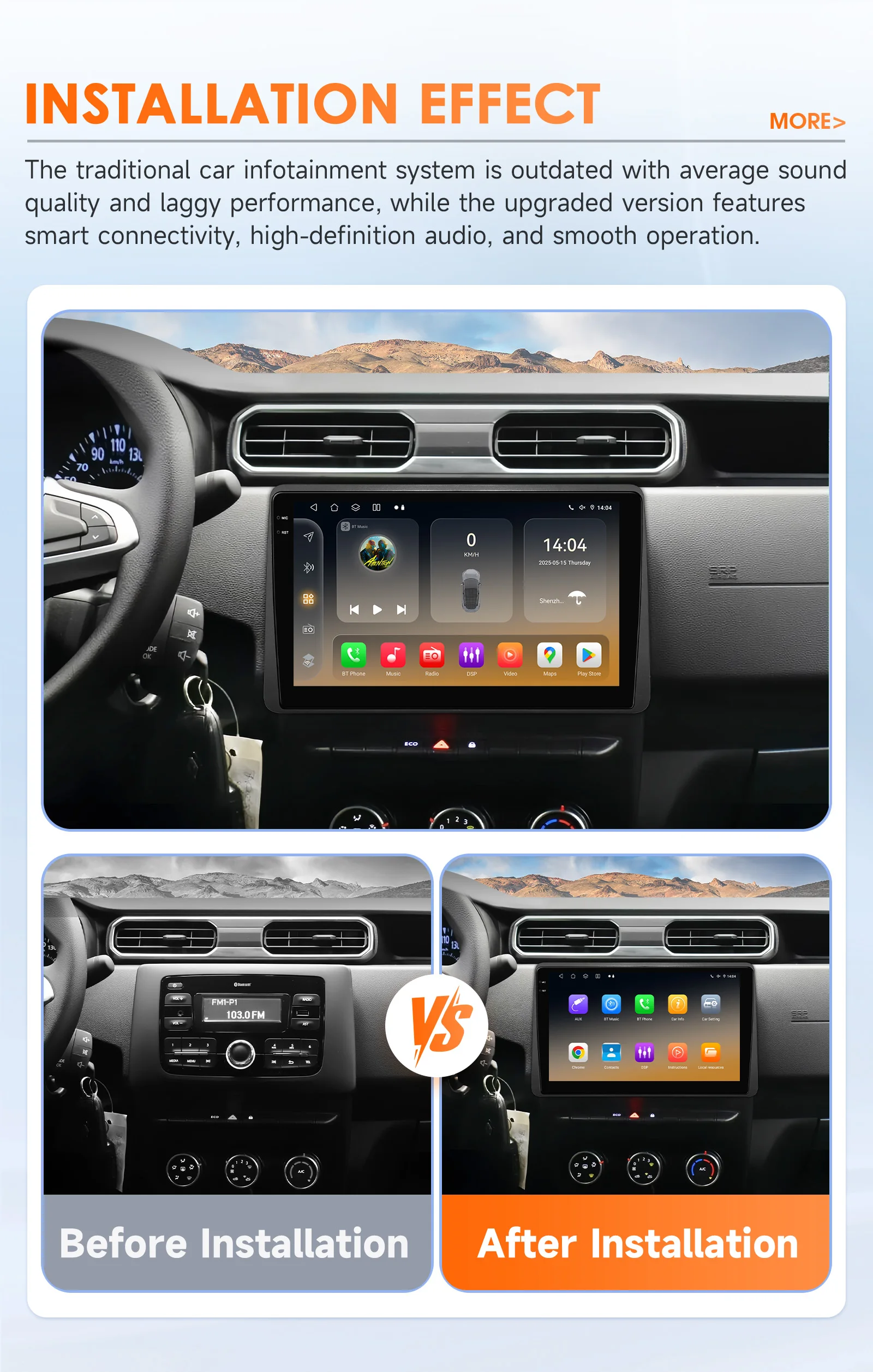 Autoradio GPS Hizpo 10.1" Renault Duster II Arkana - Multimedia RDS - imagen 2