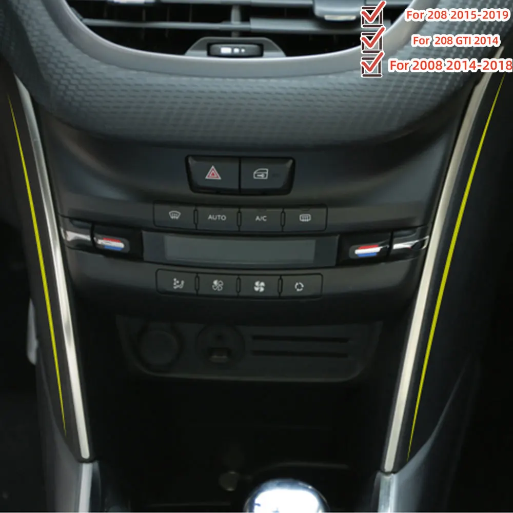 Embellecedores cambio marchas acero inox – Peugeot 2008 208 GTI