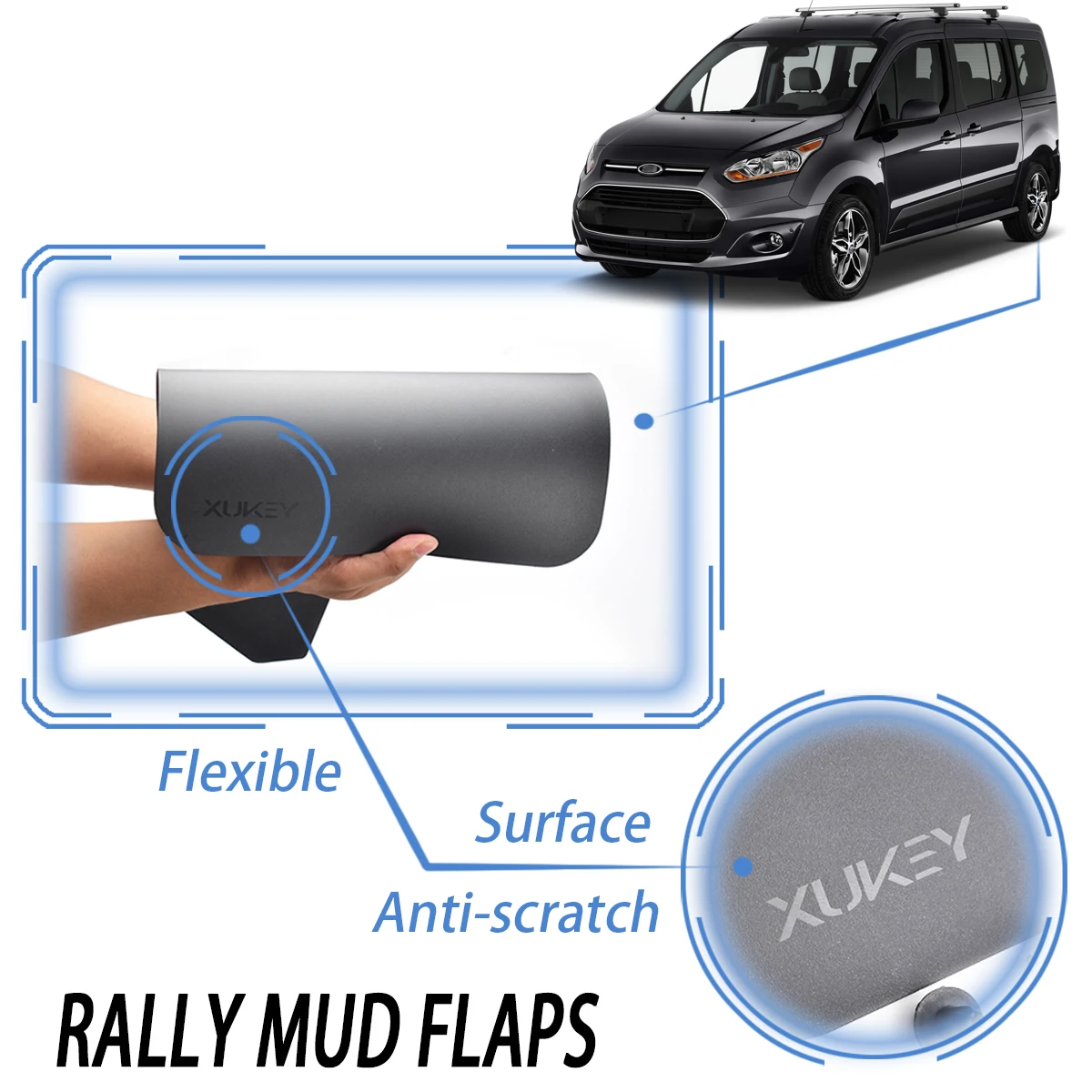 Juego guardabarros deportivos salpicaderas Ford Transit Connect - imagen 4