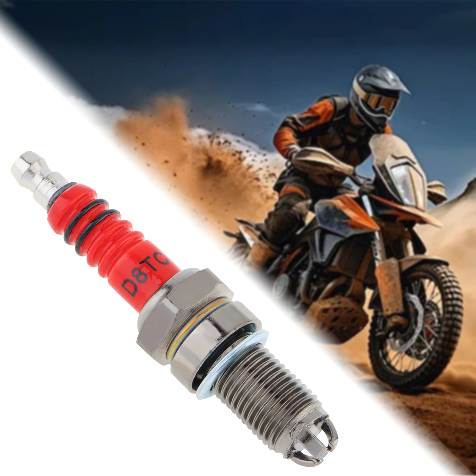 Bujía D8TC para moto CG de 125 a 250 cc - imagen 4