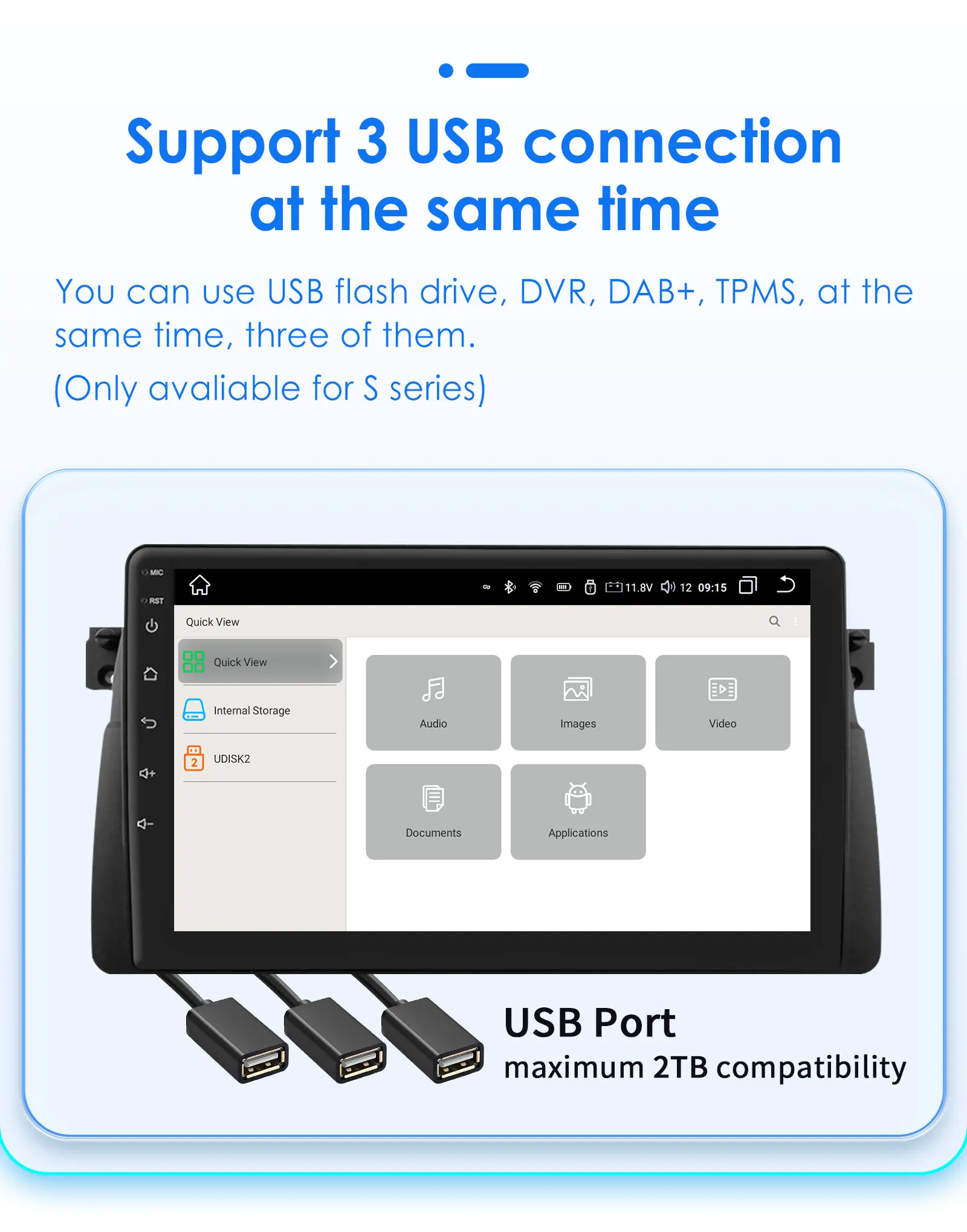 Autoradio 2DIN Hizpo Android Auto CarPlay BMW E46 M3 - imagen 2