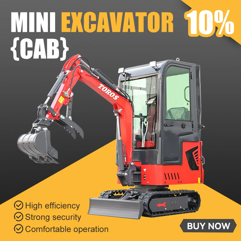 Mini excavadora sobre orugas TOROS 1,2 t – Motor EPA construcción - imagen 5