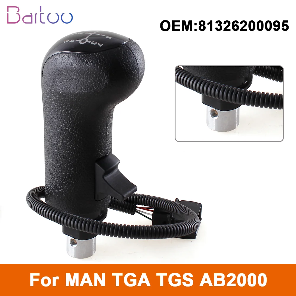 Perilla palanca cambios MAN TGA TGS 8 velocidades 4 pines OEM 81326200095
