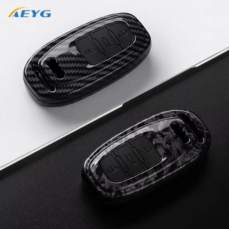 Funda de fibra de carbono ABS para llave Audi A1 A3 A4 A5 A6 - imagen 4