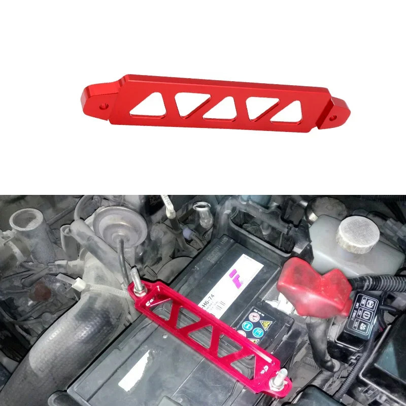 Soporte sujeción batería carreras bloqueo aleación anodizada universal - imagen 5