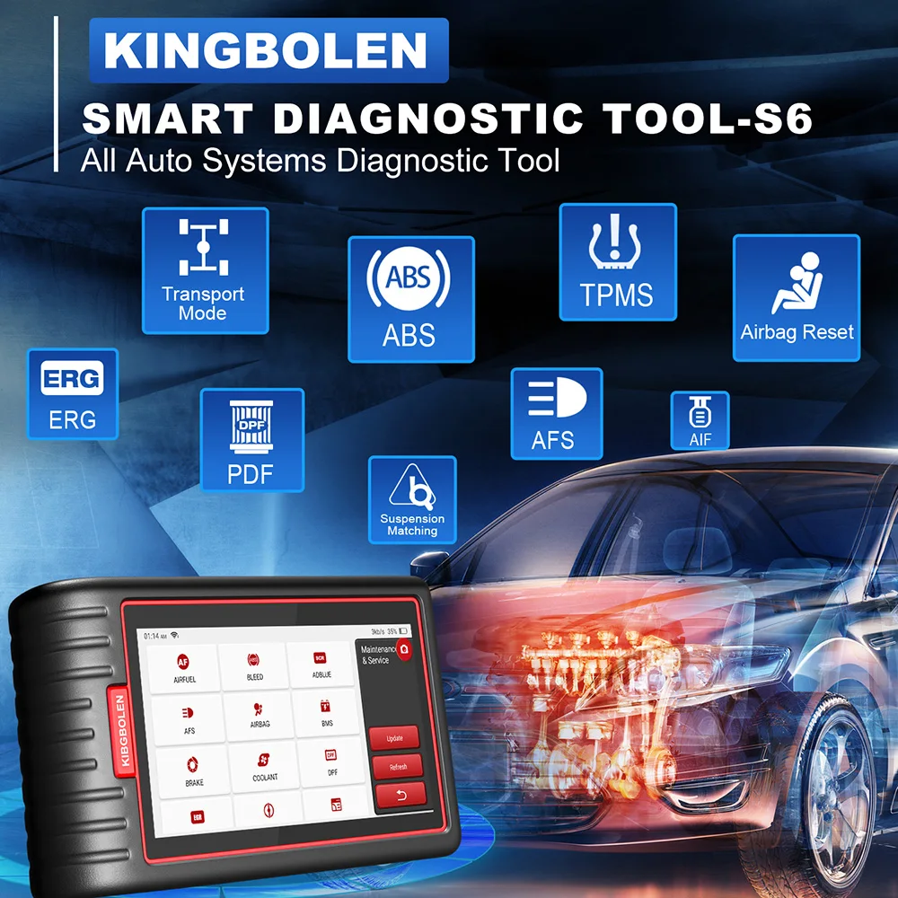 Escáner profesional KINGBOLEN S6 en pantalla táctil