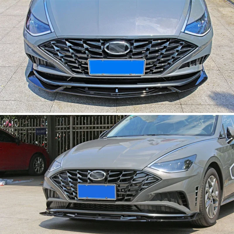 Divisor delantero y alerón de labio carbono Hyundai Sonata 10ª 2019 - imagen 2