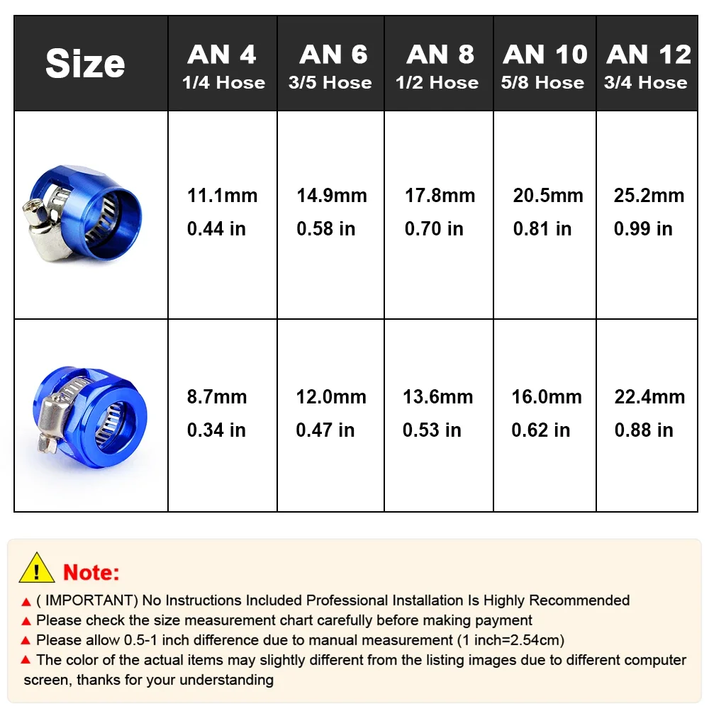 Kit abrazaderas manguera acero inoxidable 4-12 mm – raccords combustible y aceite - imagen 3