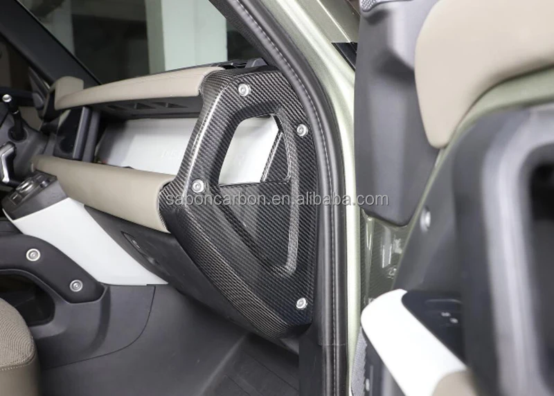 Molduras interiores fibra carbono Defender 90/110 manija nueva 2020-22 - imagen 5
