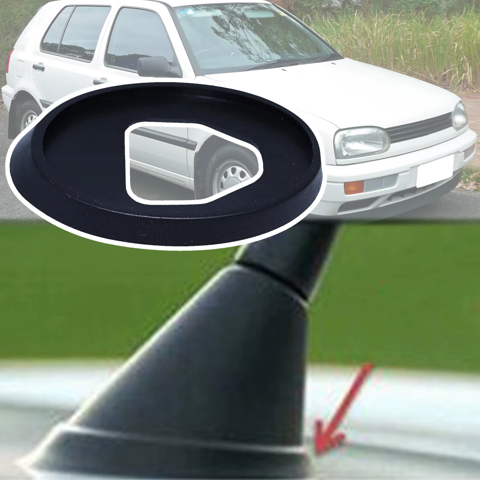 Junta goma antena techo VW Golf 3 MK3/1H 1993-2006