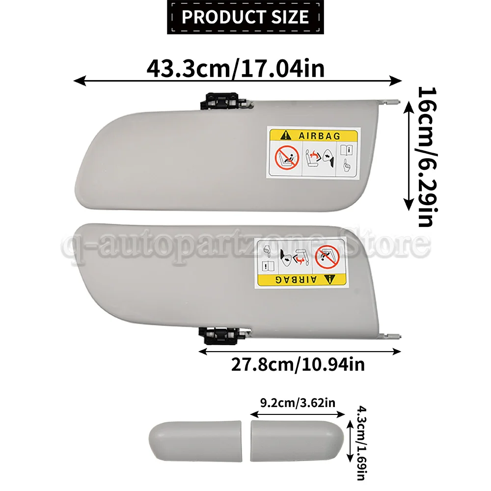 Kit viseras parasol Citroën C3 II Zenith 2009-2016 - imagen 2