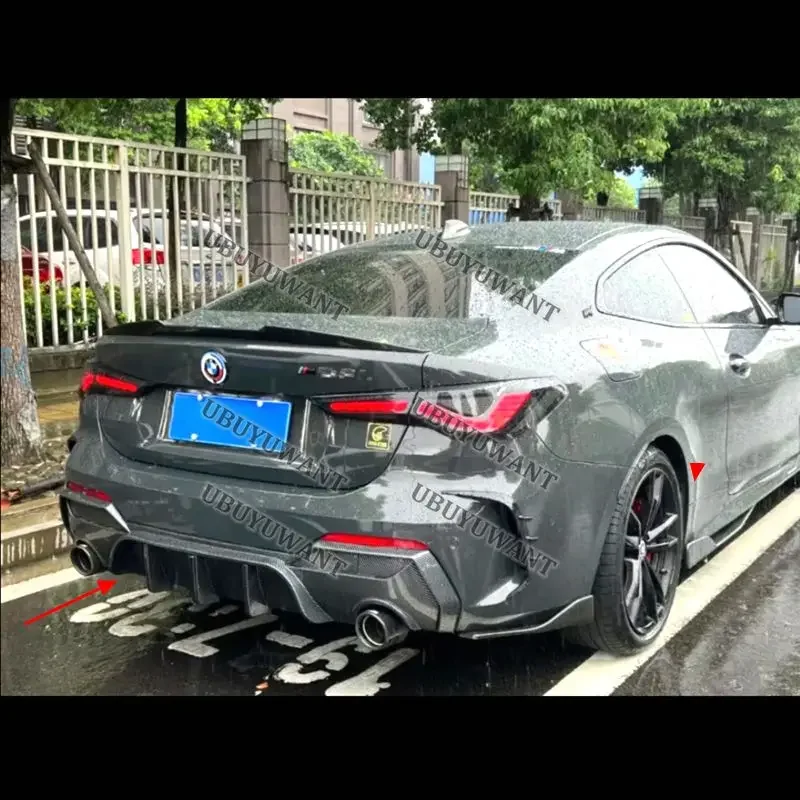 Difusor trasero carbono BMW Serie 4 G22 G23 con alerón labio - imagen 5