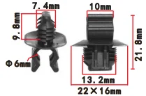 Shhworldsea clip automático de nylon negro para embellecedores - imagen 2