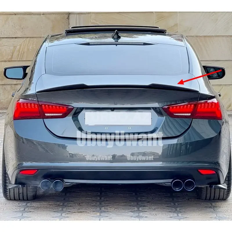 Alerón de fibra de carbono estilo M4 para Chevrolet Malibu XL
