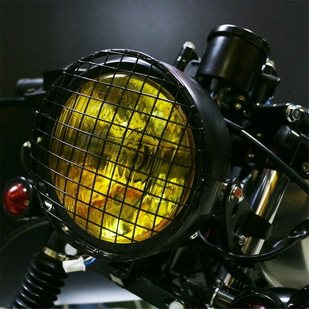 Máscara de cubierta de rejilla de malla para lámpara de faro de motocicleta para GN125 CG125 A - imagen 5
