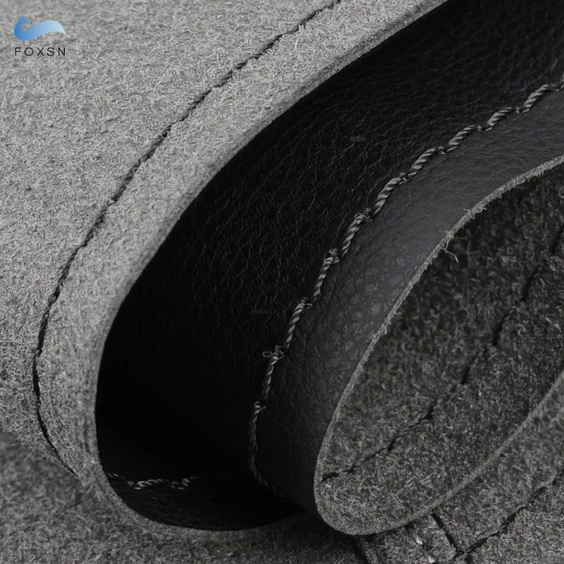 Funda de volante de cuero negro para VW Golf 6 GTI y Polo GTI - imagen 5