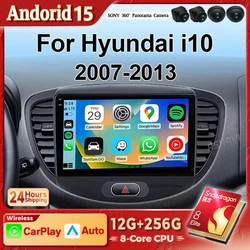 Radio Multimedia Android 15 con CarPlay – Hyundai i10 2007-2013