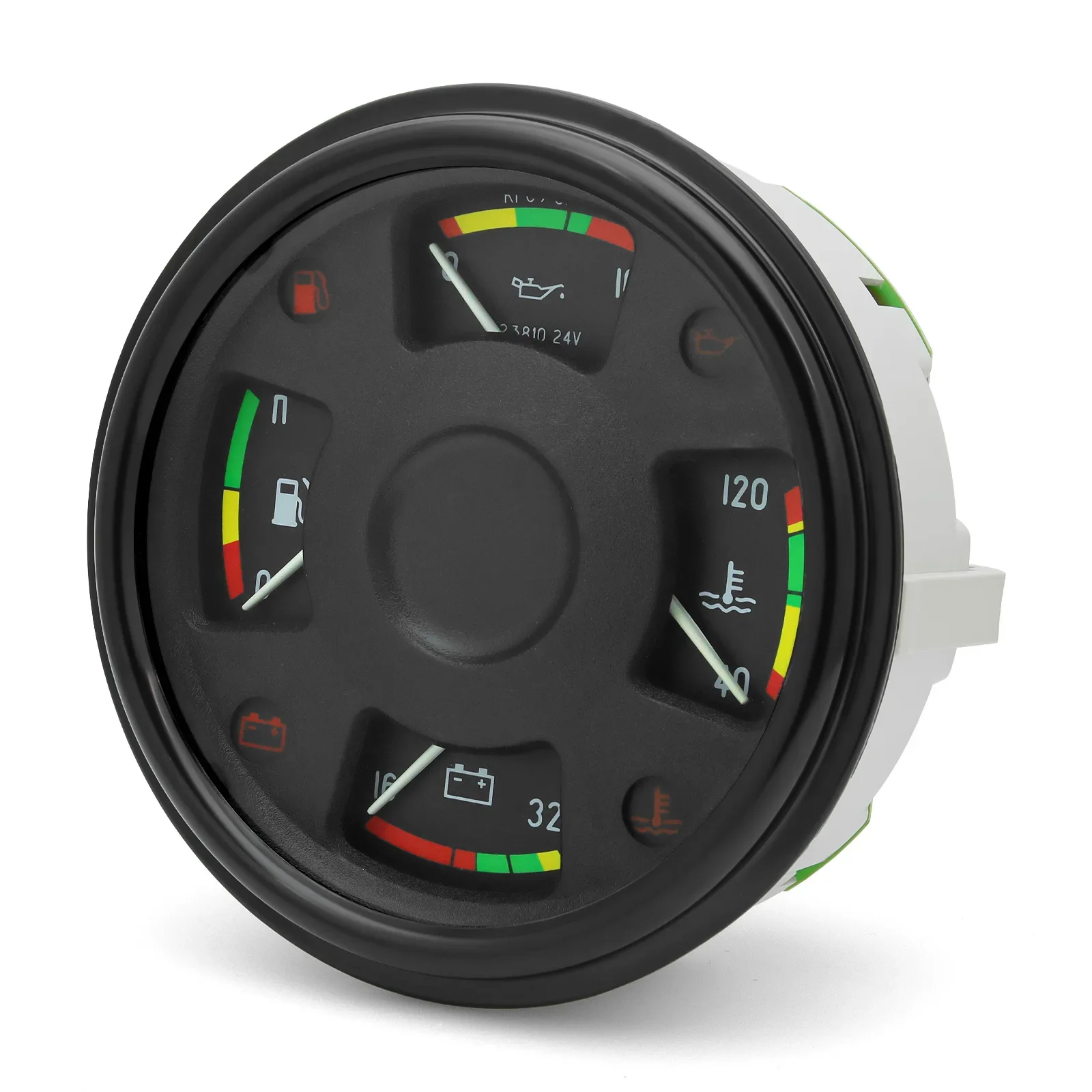 Detalle del medidor digital 4 en 1 para automóvil