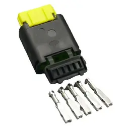 Conector eléctrico 5 pines impermeable 1,5mm para automoción